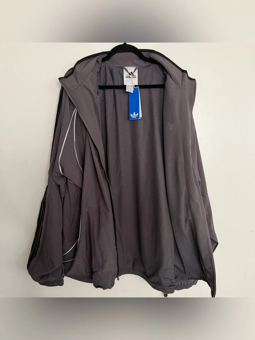 Men’s Adidas Teamgeist Adicolor Funnel Neck Loose Fit Woven Track Top Size 3XL